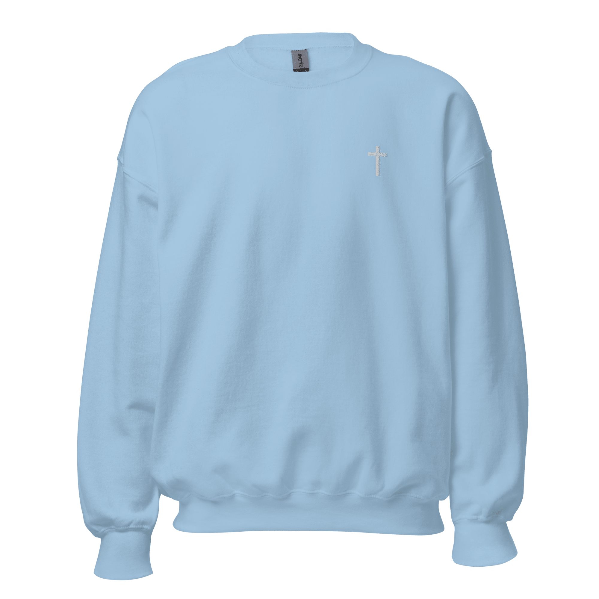 Everyday Cross Crewneck Embroidered Sweatshirt - Sandy Coast Faith