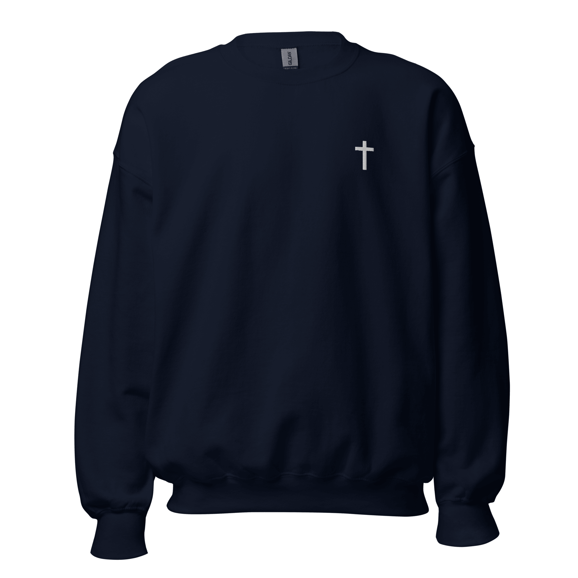 Everyday Cross Crewneck Embroidered Sweatshirt - Sandy Coast Faith