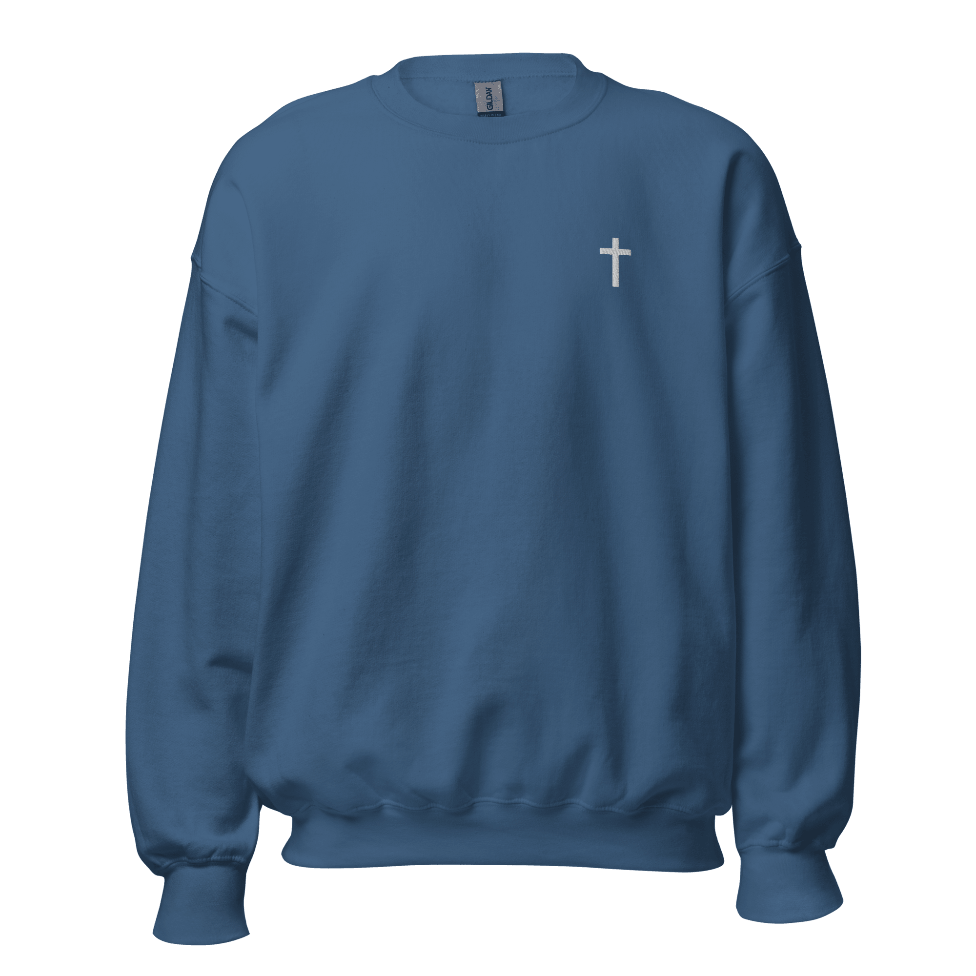 Everyday Cross Crewneck Embroidered Sweatshirt - Sandy Coast Faith