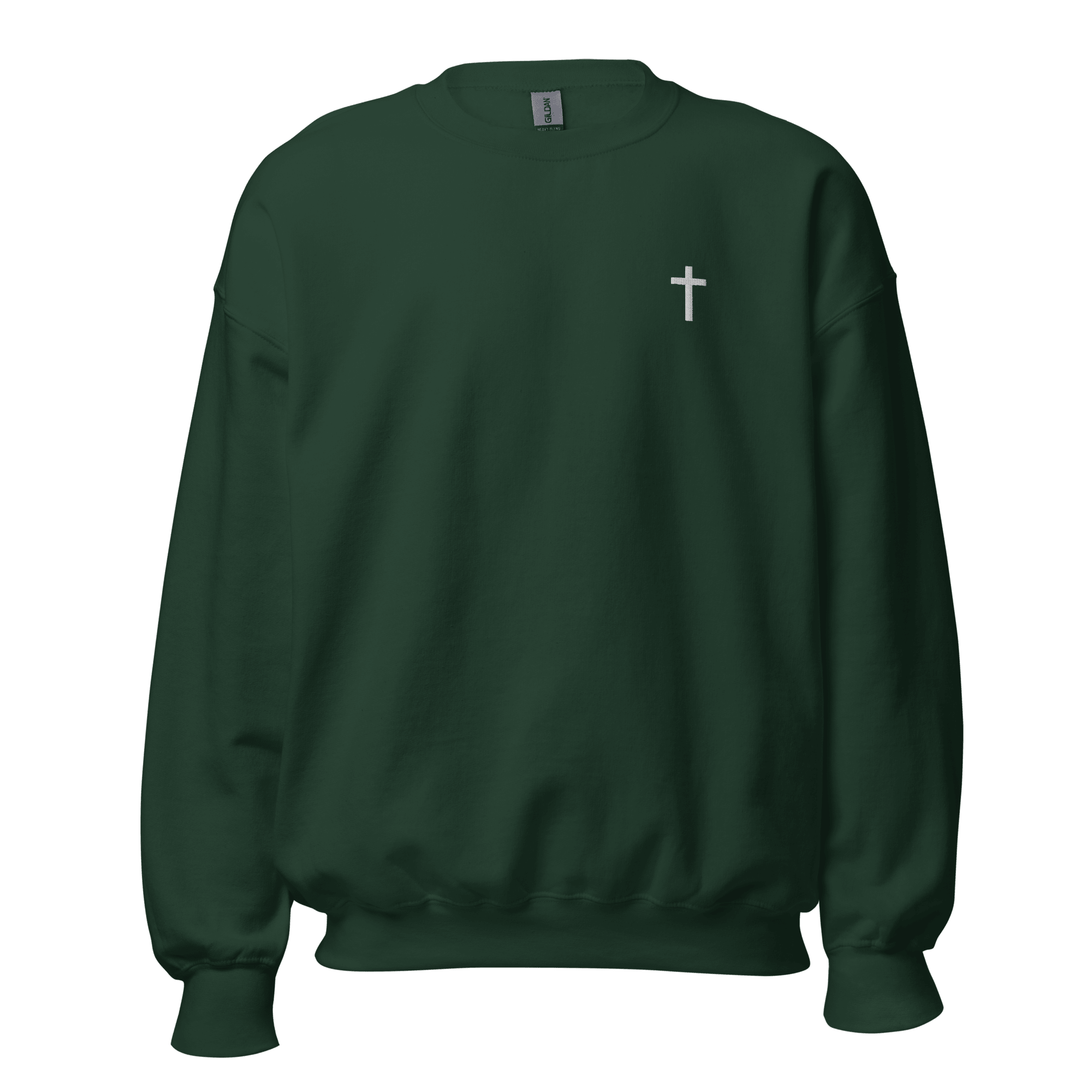 Everyday Cross Crewneck Embroidered Sweatshirt - Sandy Coast Faith