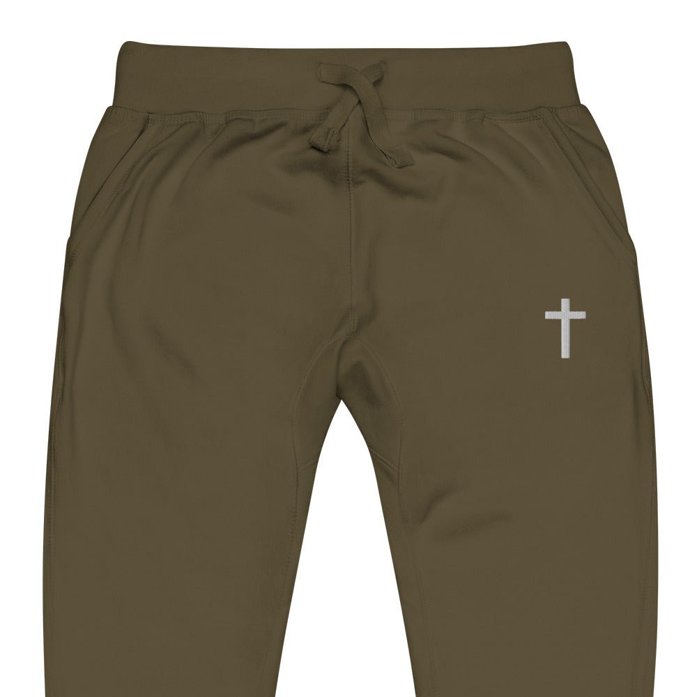 Everyday Cross Emblem Sweatpants - Sandy Coast Faith
