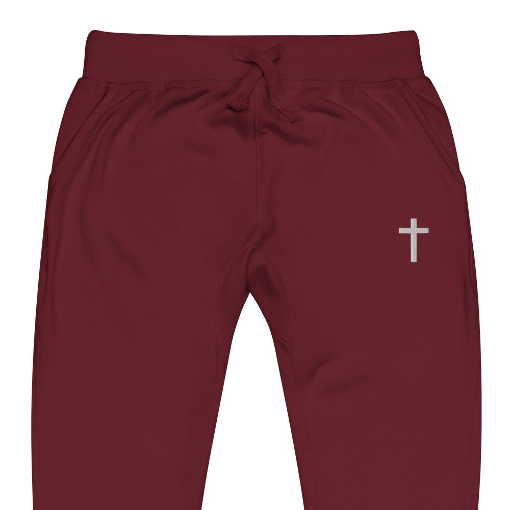 Everyday Cross Emblem Sweatpants - Sandy Coast Faith