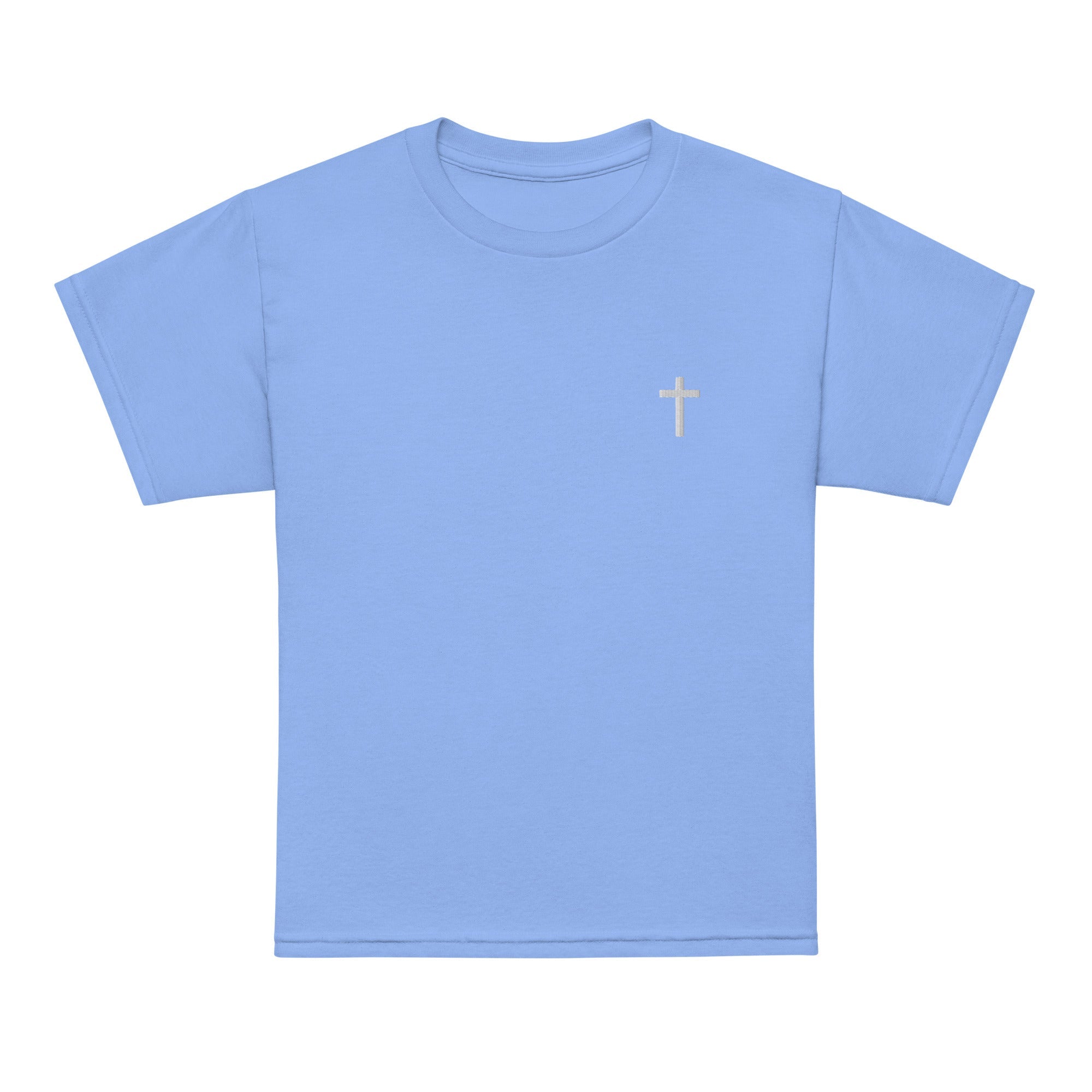 Everyday Cross Embroidered Youth Tee - Sandy Coast Faith