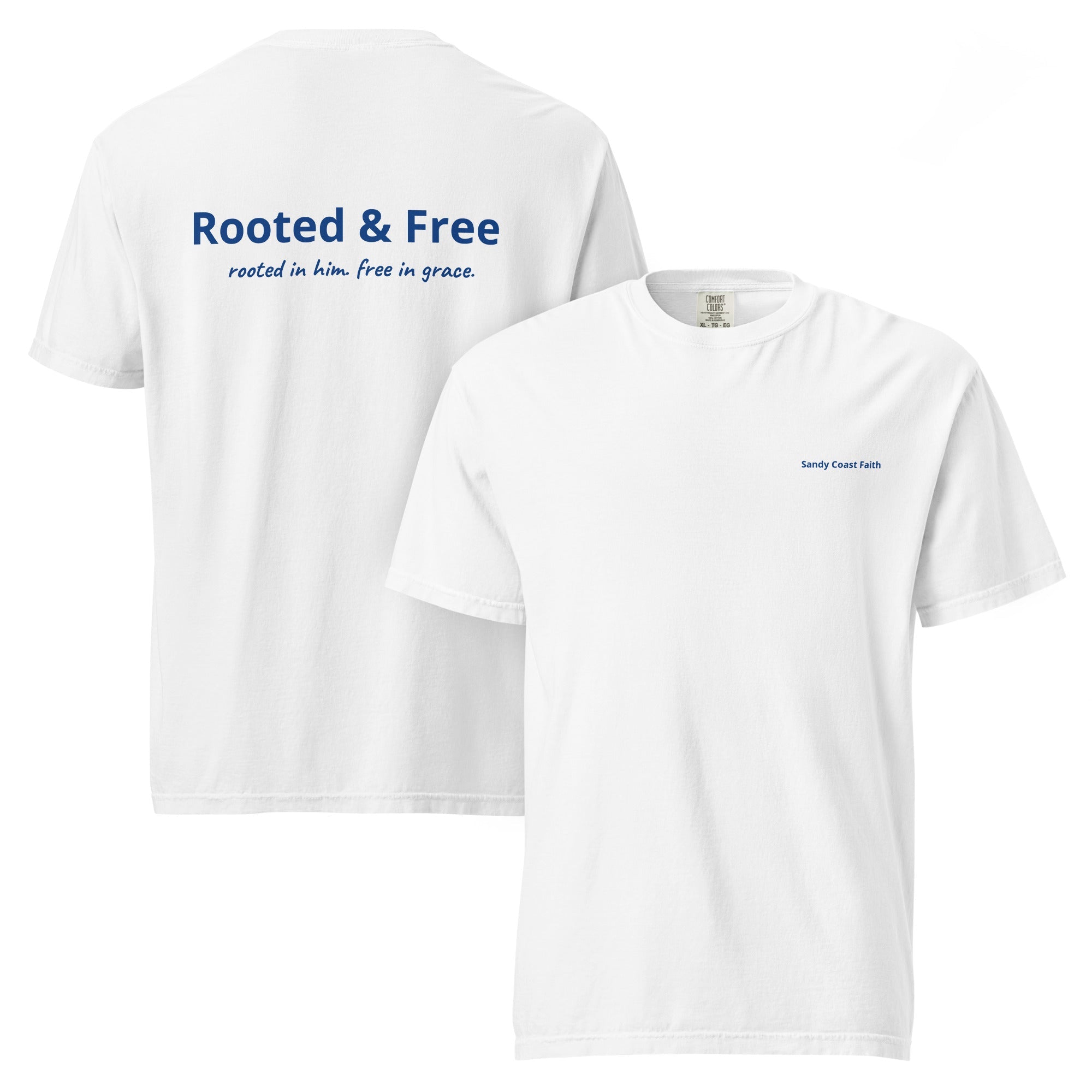 Rooted and Free Tee - Sandy Coast Faith