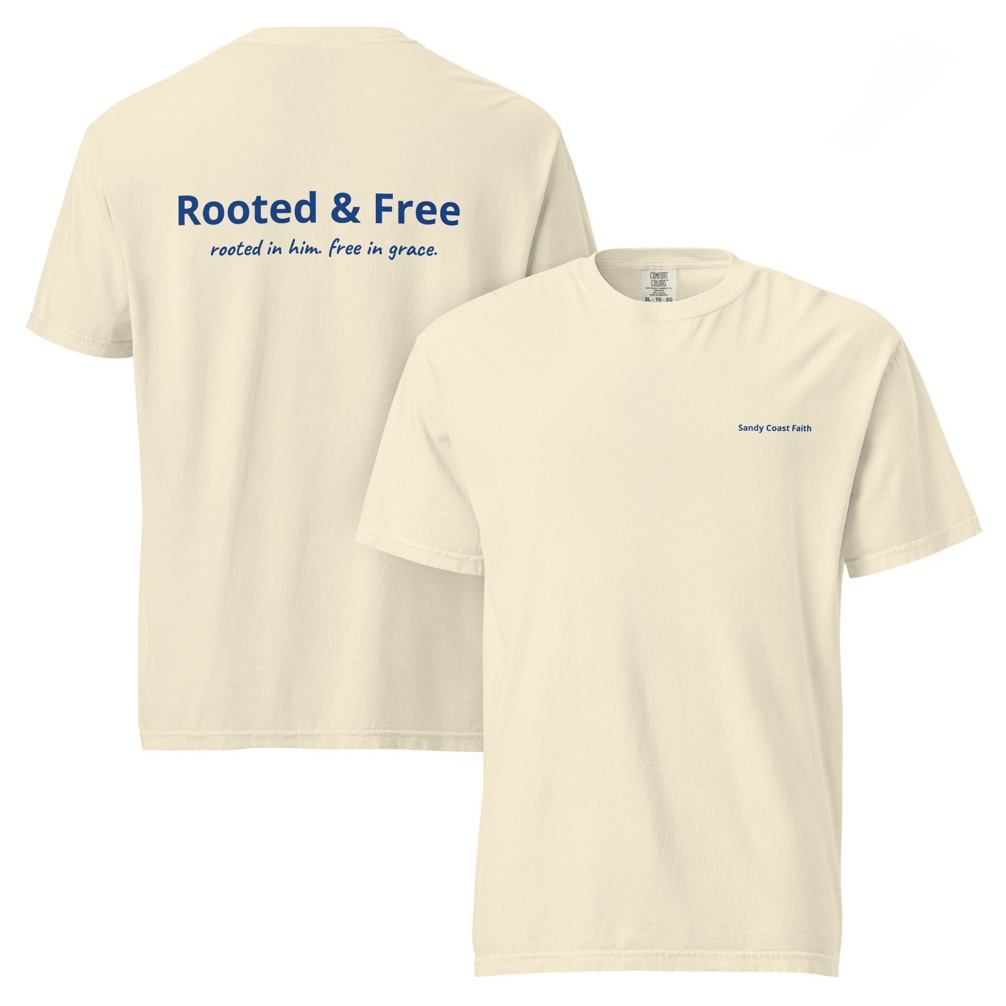 Rooted and Free Tee - Sandy Coast Faith