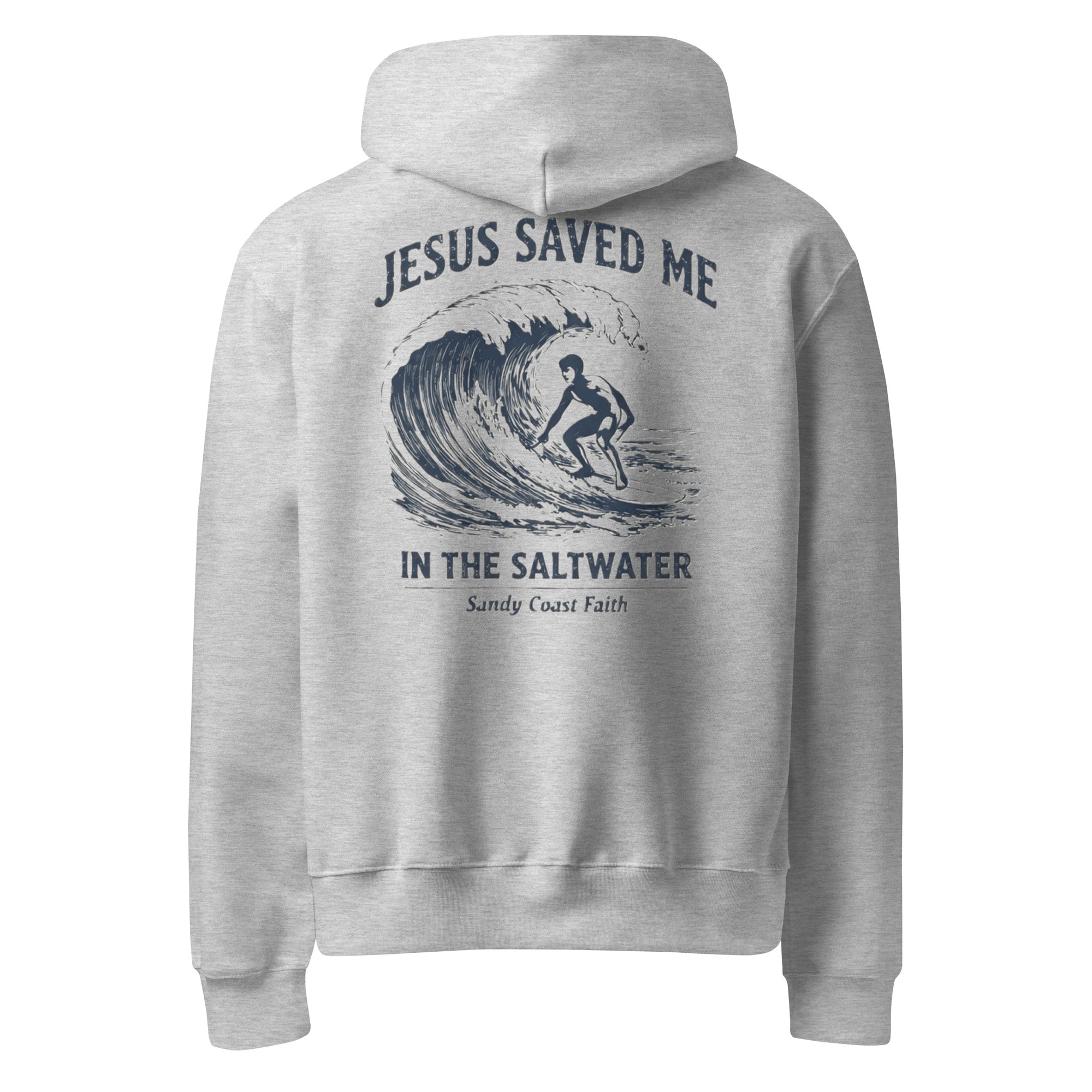 Saved in the Saltwater Hoodie - Sandy Coast Faith