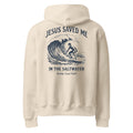 Saved in the Saltwater Hoodie - Sandy Coast Faith