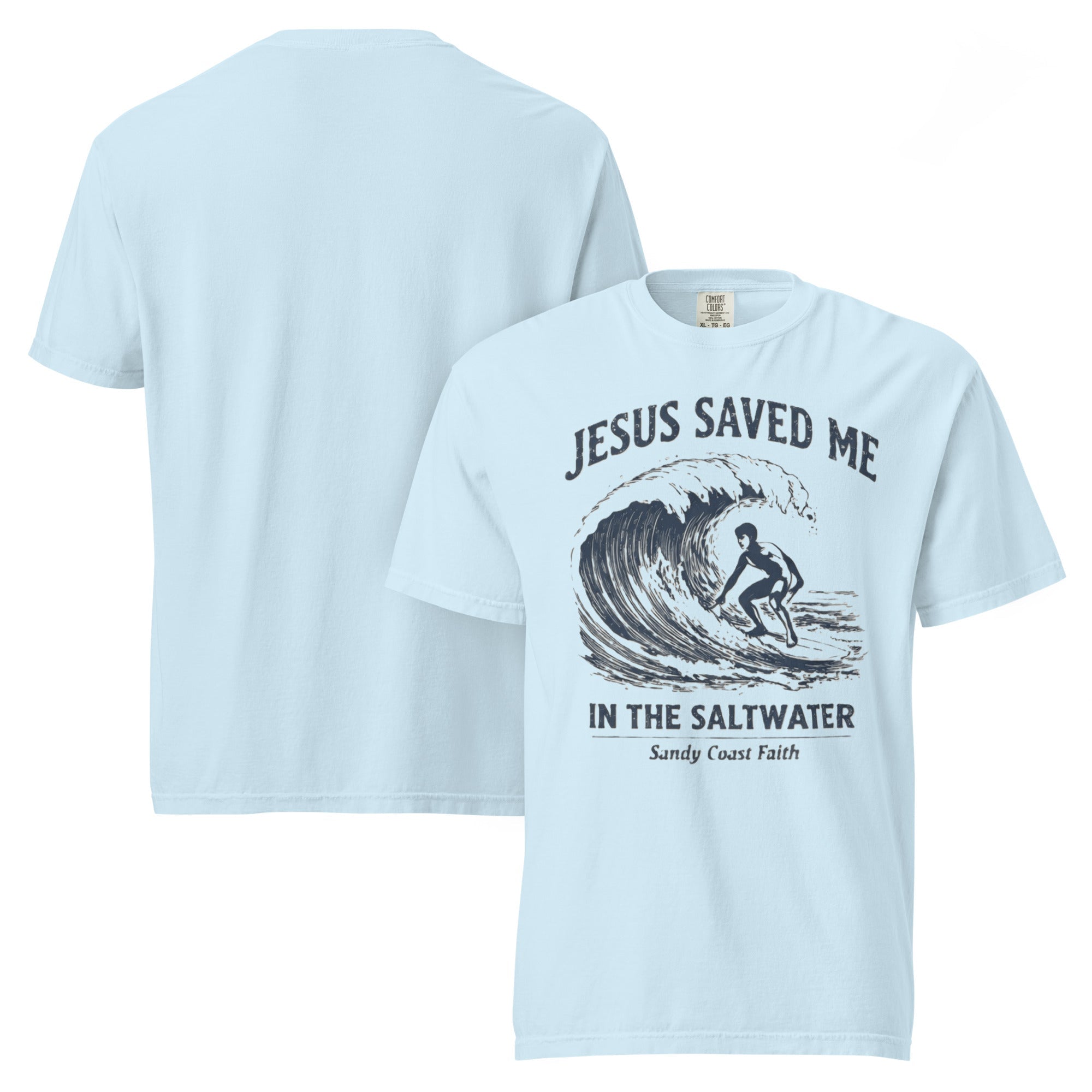 Saved in the Saltwater Tee - Sandy Coast Faith