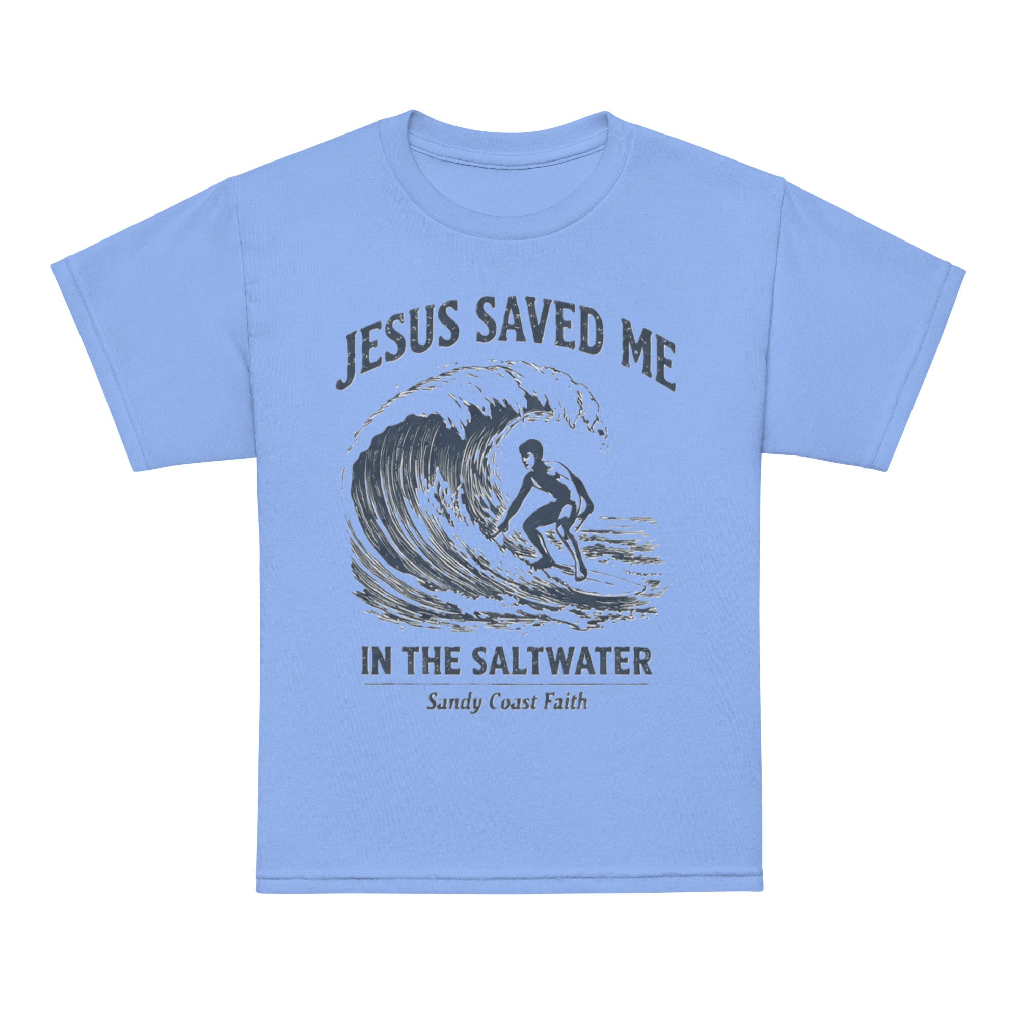 Saved in the Saltwater Youth Tee - Sandy Coast Faith