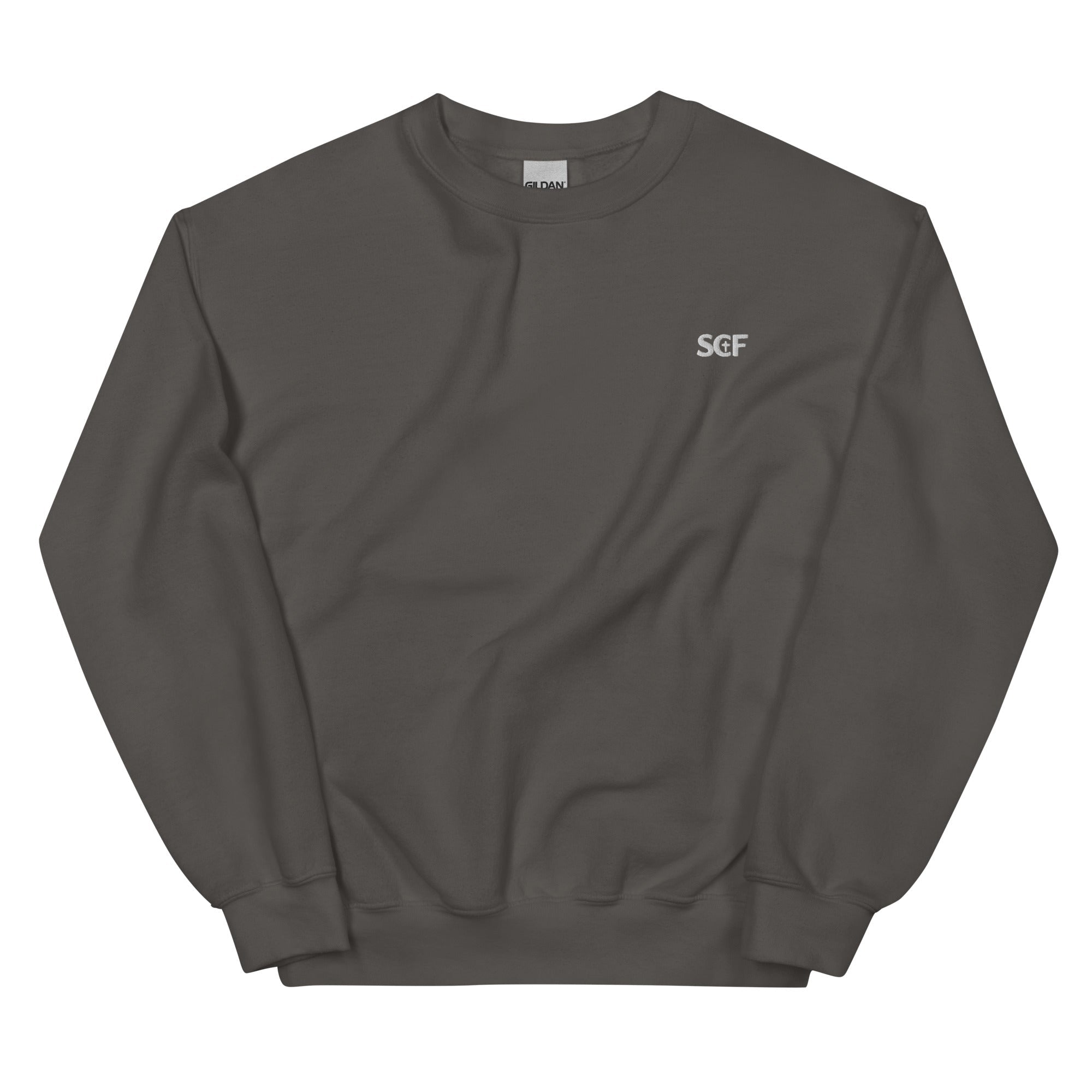 SCF Embroidered Crewneck Sweatshirt - Sandy Coast Faith