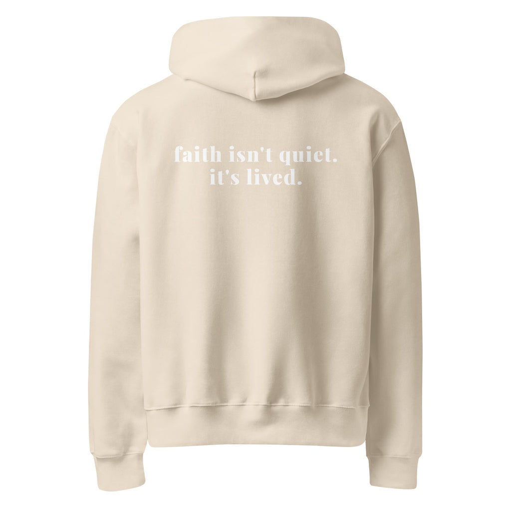 The Shoreline Hoodie - Sandy Coast Faith