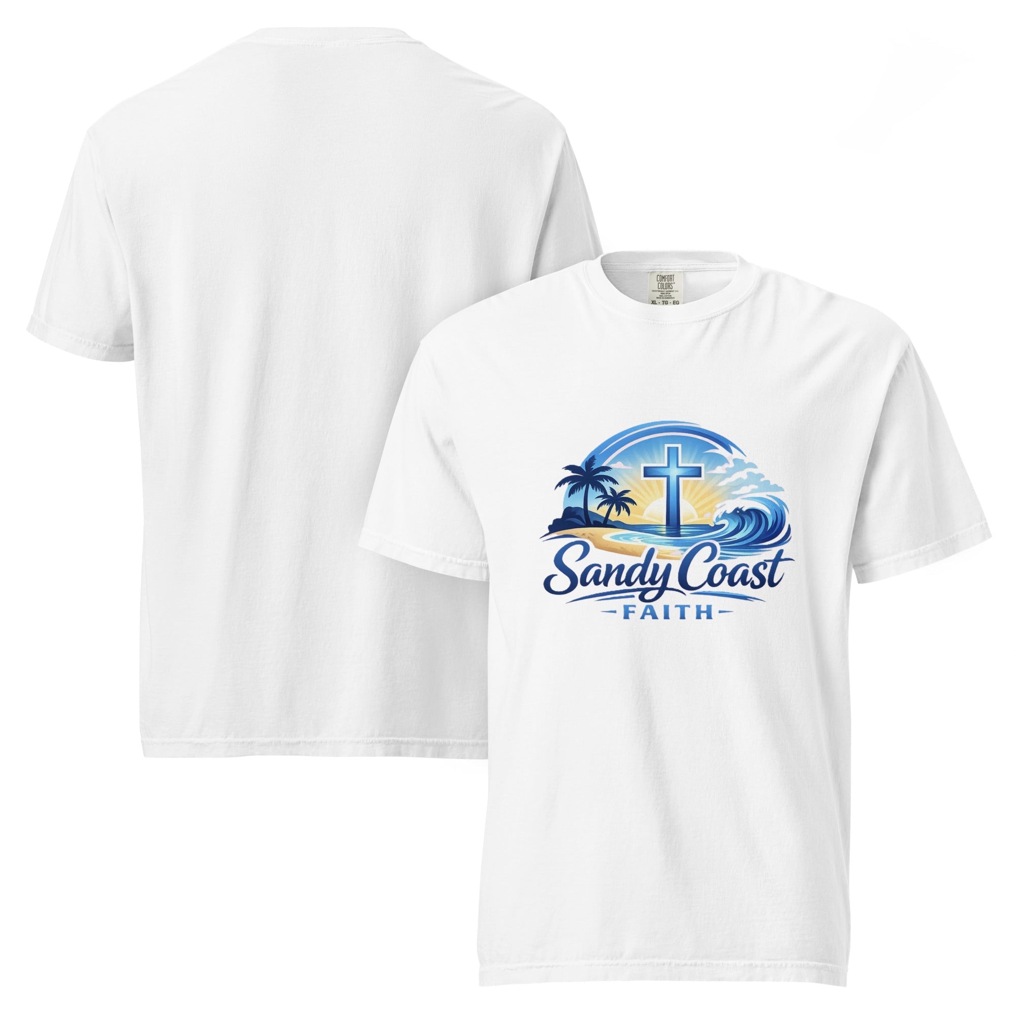 Women's Sunset Graphic Tee - Sandy Coast Faith