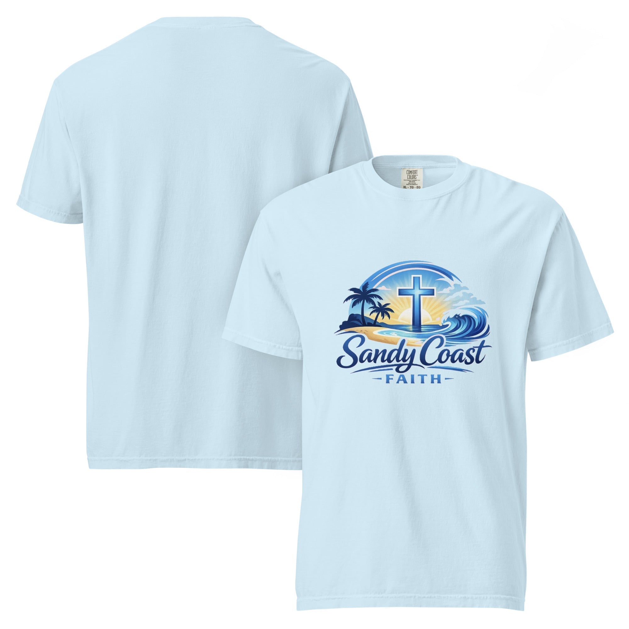 Women's Sunset Graphic Tee - Sandy Coast Faith